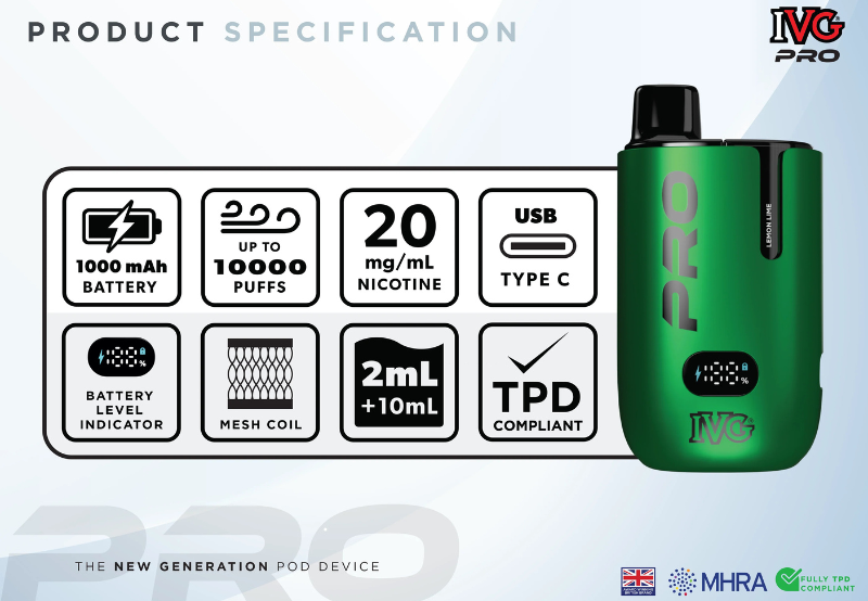 IVG Pro 12 Prefilled Kit (£8 or any 3 for £20)