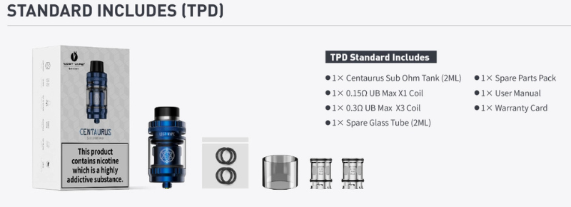 Centaurus Sub Ohm Tank (£19)