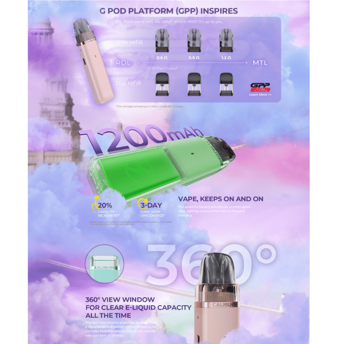 Uwell Caliburn G3 Lite Pod Kit £6