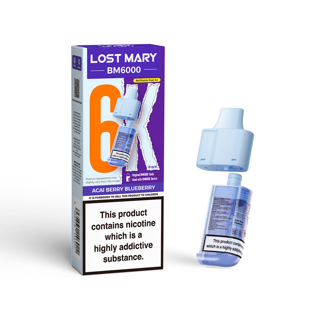 Lost Mary BM6000  Prefilled PODS (£6 or any 5 for £25)