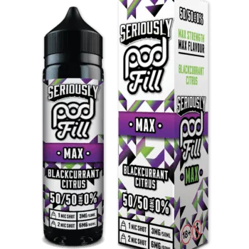 Seriously Pod Fill Max 50/50 40ml + 1 Nic £6