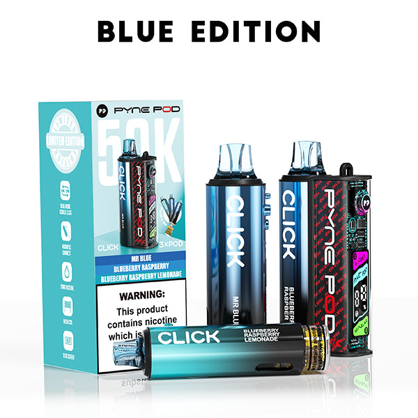 Pyne Pod Click Prefilled Kit | 50000 puffs | Rechargeable | 11  Avalanche  Vapes