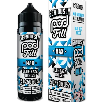 Seriously Pod Fill Max 50/50 40ml + 1 Nic £6