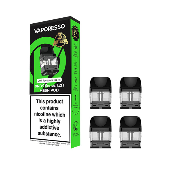 Vaporesso XROS 2.0/3.0 COREX Pods (4 pack) £8