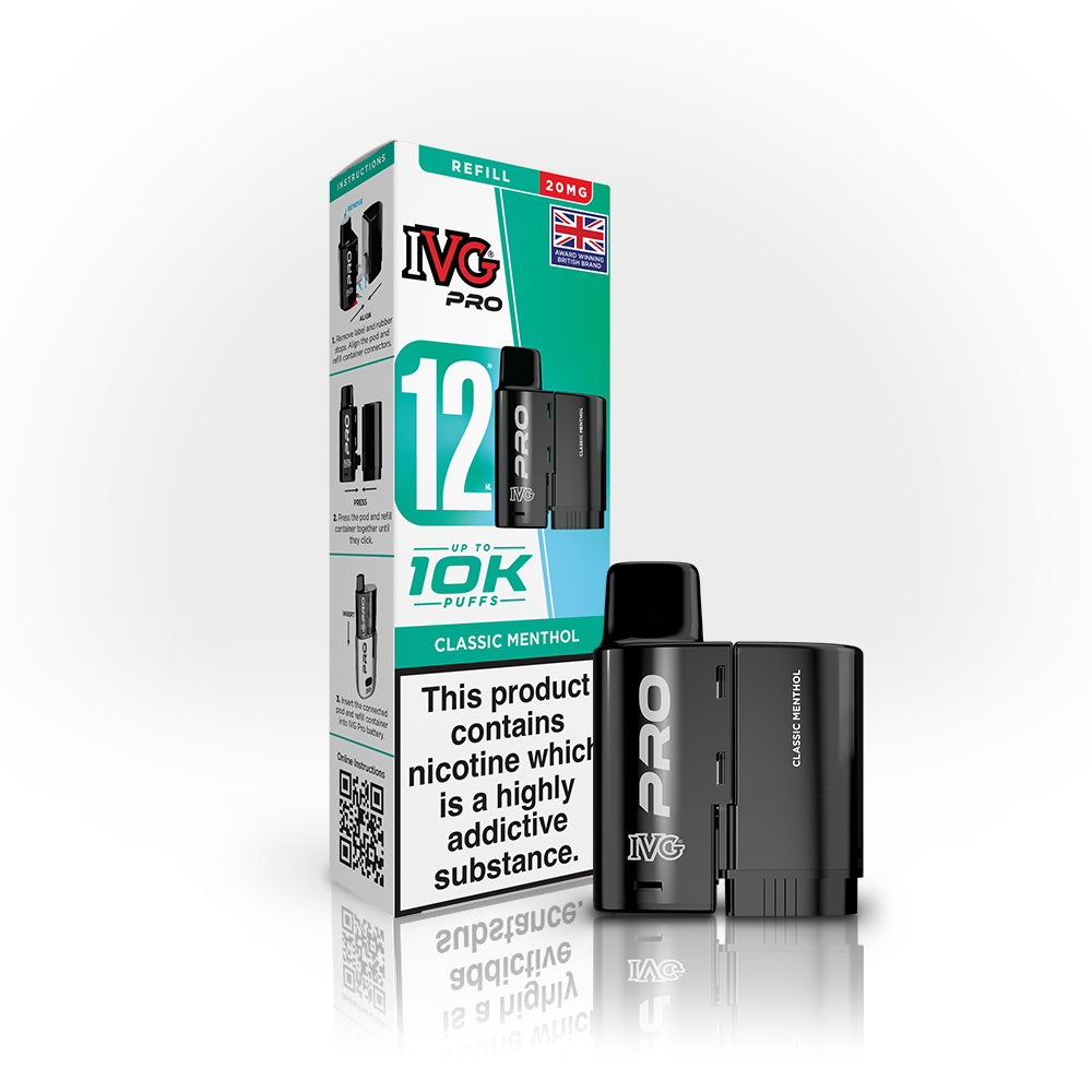 IVG Pro 12 Prefilled PODS 20mg (£5)