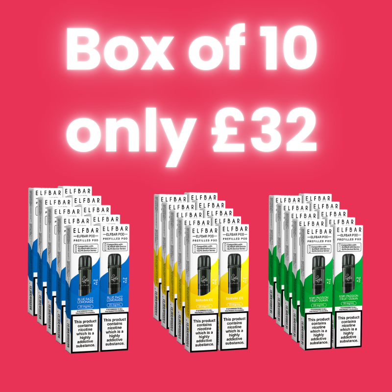 ElfBar 600 Prefilled PODS (£4 or Box of 10 £32)