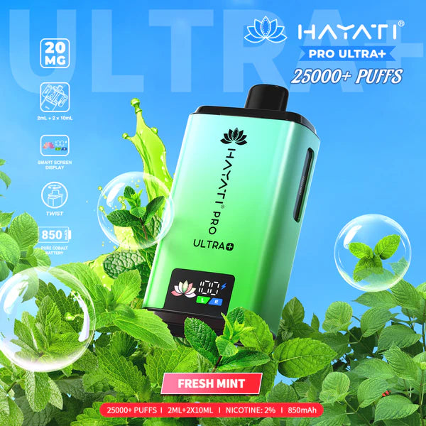 Hayati Pro Ultra+ Prefilled Kit | 25000 puffs | Rechargeable | 9 Avalanche Vapes Hayati Pro Ultra+ Prefilled Kit | 25000 puffs | Rechargeable | 9 Avalanche Vapes