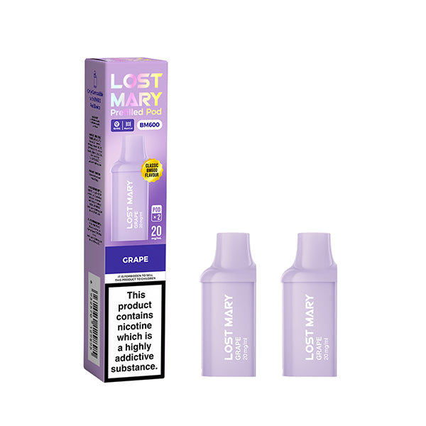 Lost Mary BM600 Mini Prefilled PODS (£4 or Box of 10 £32)