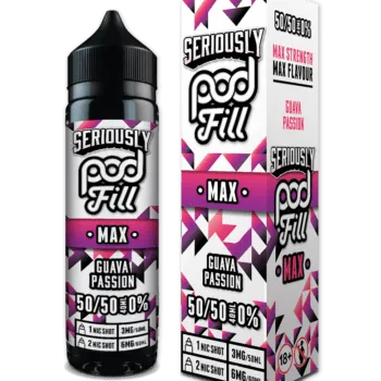 Seriously Pod Fill Max 50/50 40ml + 1 Nic £6