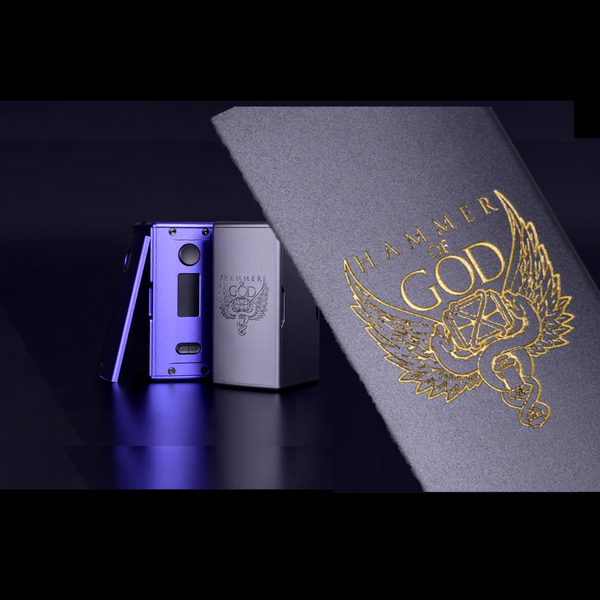 Hammer Of God Vape Hammer of God 400 Mod | Quad 18650 | 400W Hammer of God  V4 style 4 x 21700 Mechanical Box Mod Huge Power Electronic Cigarette Vape  Mod for RDA RTA 510 Atomizers Tank
