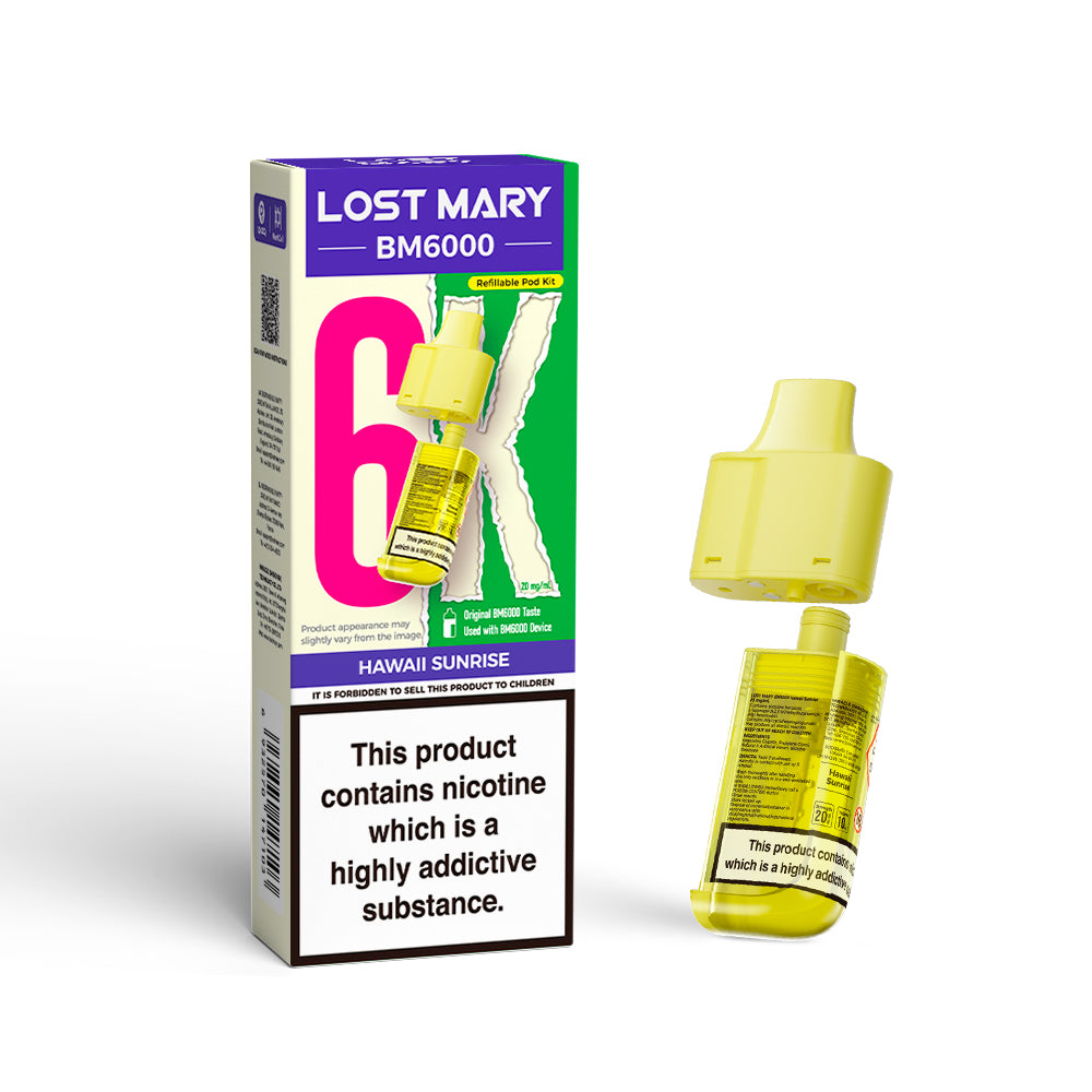 Lost Mary BM6000  Prefilled PODS (£6 or any 5 for £25)