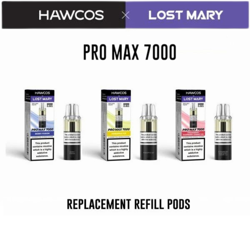 Hawcos x Lost Mary Pro Max PODS (£5)