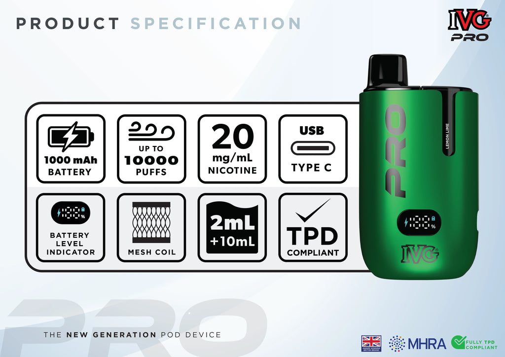 IVG Pro 12 Prefilled Kit (£8 or any 3 for £20)