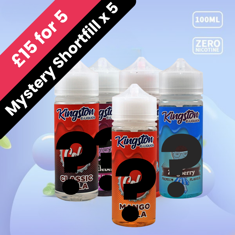 Kingston 100ml Mystery 5 + 10 Nics (£15)