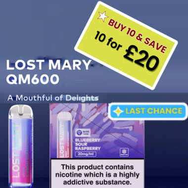 Lost Mary QM600 (£20 for 10)