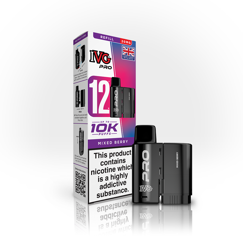 IVG Pro 12 Prefilled PODS 20mg (£5)