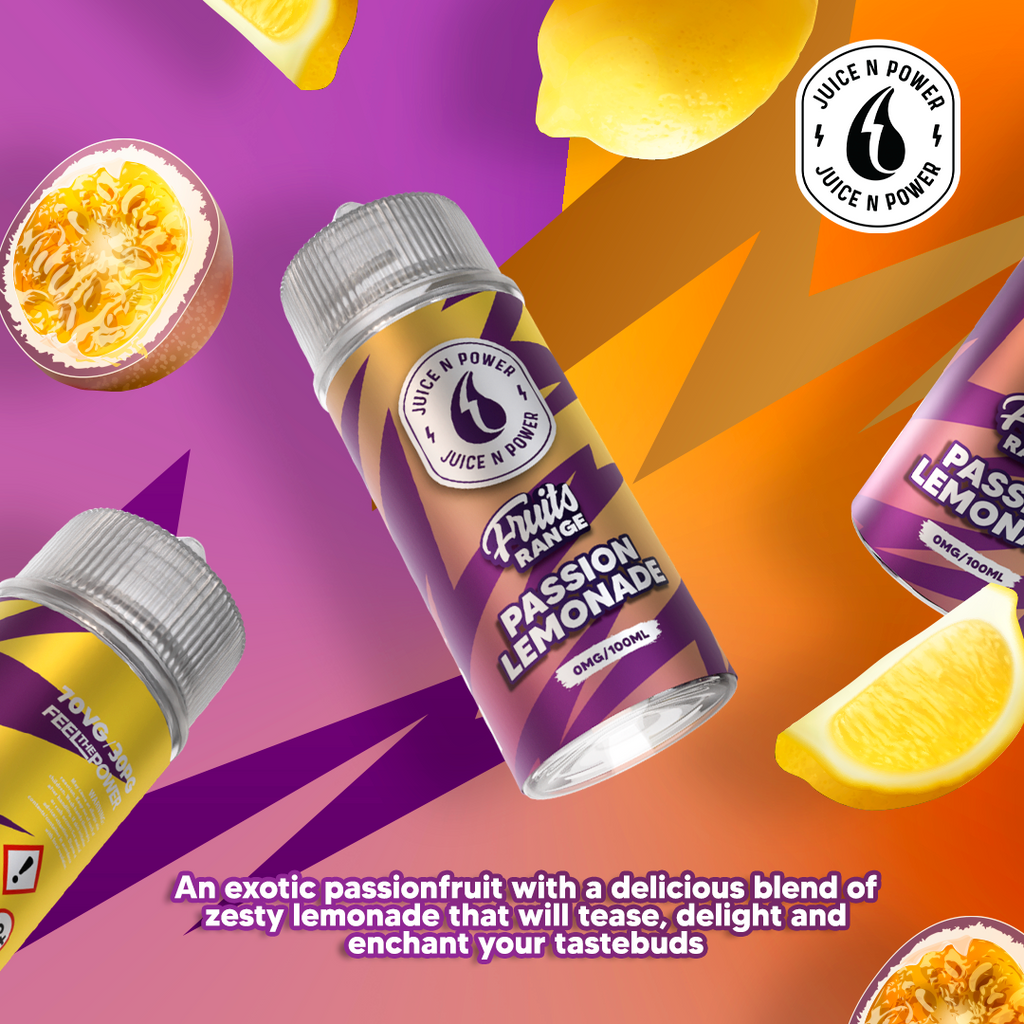 Juice N Power Fruits range 100ml + 2 Nics