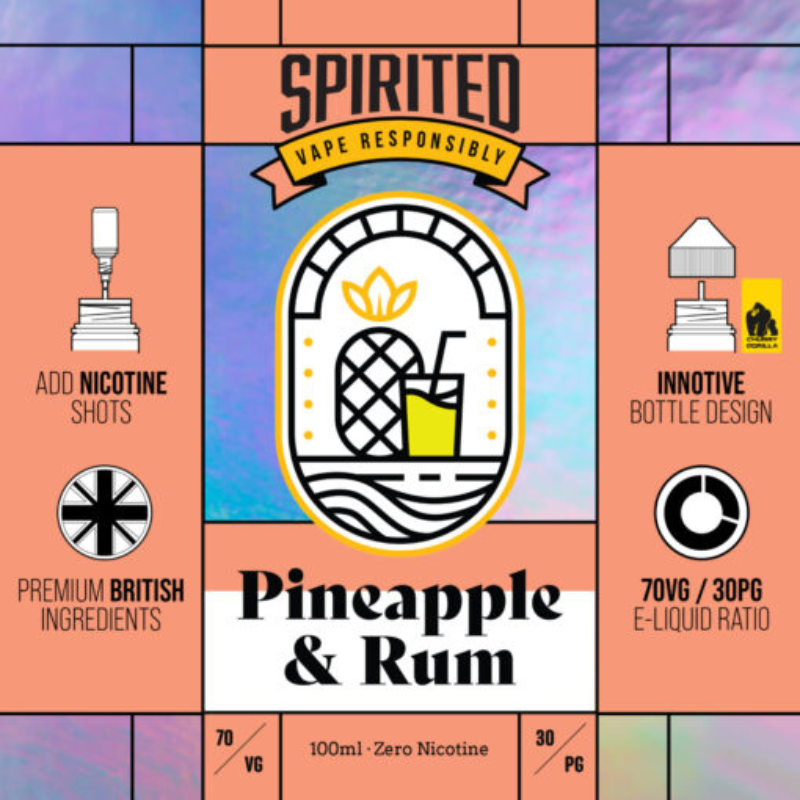 Spirited 100ml + 2 Nics £3