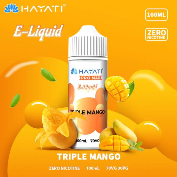 Hayati Pro Max 100ML 70/30 + 2 Nics  £6