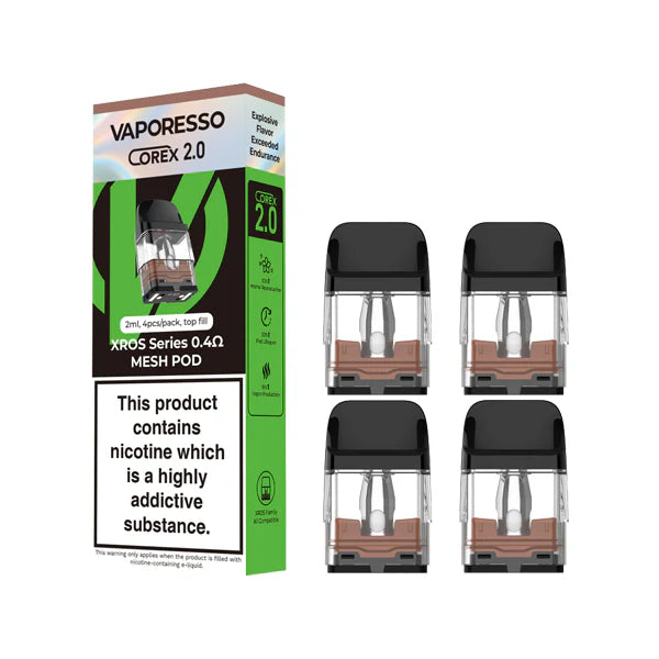 Vaporesso XROS 2.0/3.0 COREX Pods (4 pack) £8