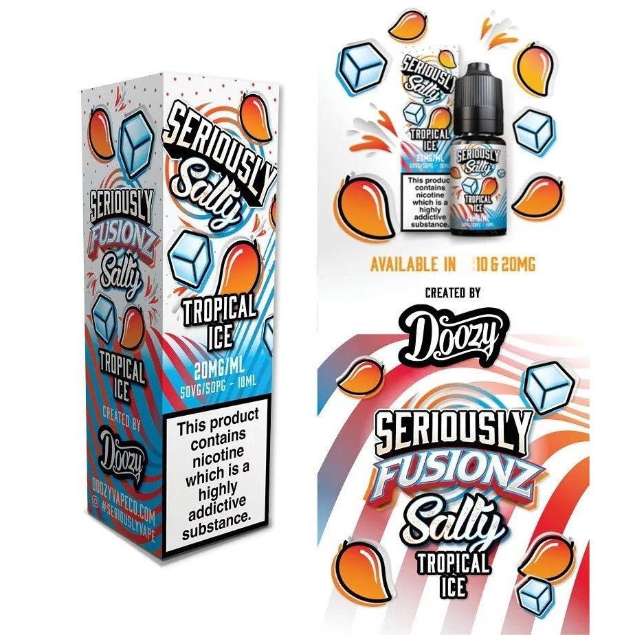 Doozy Fusionz Nic Salt | £1 - Avalanche Vapes Tropical Ice10mg