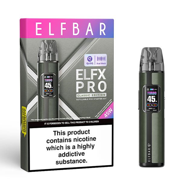 Elfbar ELFX Pro Kit | £19 - Avalanche Vapes Cowboy Gray