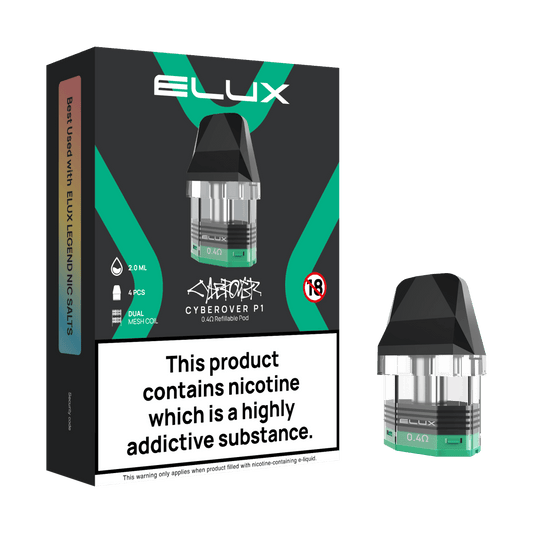 Elux Cyberover P1 Pods | £9 - Avalanche Vapes 0.6