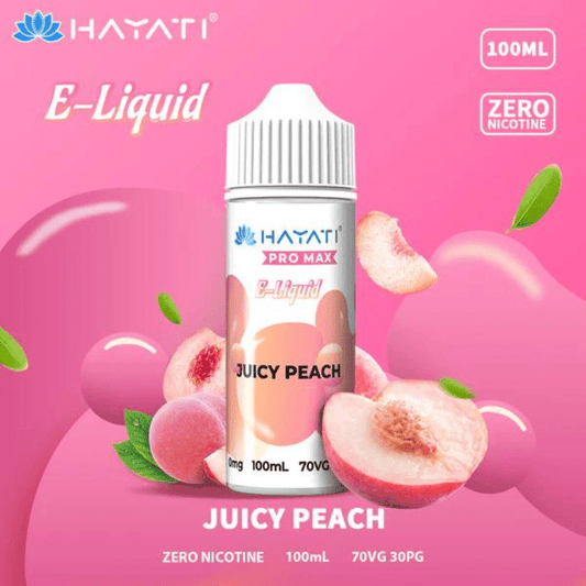Hayati Pro Max 70/30 | 100ml + 2 Nics | £5 - Avalanche Vapes Juicy Peach