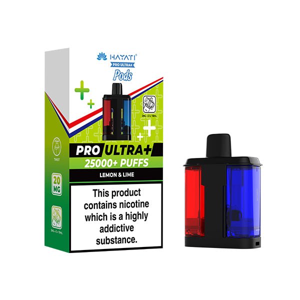 Hayati Pro Ultra+ PODS | £7 - Avalanche Vapes Lemon & LimePODS