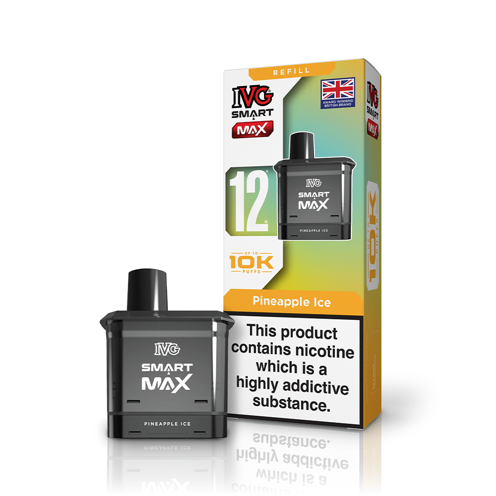 IVG Smart Max 10K Prefilled Pods 10mg | £5 - Avalanche Vapes Pineapple IcePOD 10mg