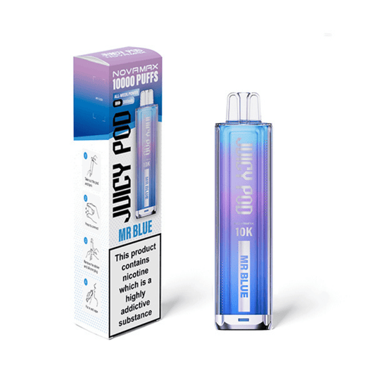 Juicy Pod NovaMax 10K Prefilled Kit | £5 - Avalanche Vapes Blue Razz GBKIT