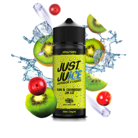 Just Juice 70/30 | 100ml + 2 Nics | £10 - Avalanche Vapes Kiwi & Cranberry On Ice