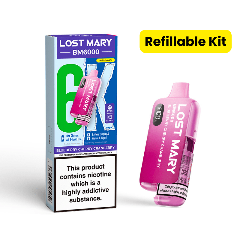 Lost Mary BM6000 Prefilled Kit | £7 - Avalanche Vapes Blue Cherry CranberryKIT