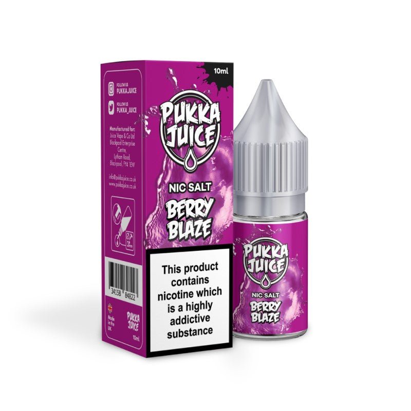 Pukka Juice Nic Salt | £1 - Avalanche Vapes Berry Blaze10mg