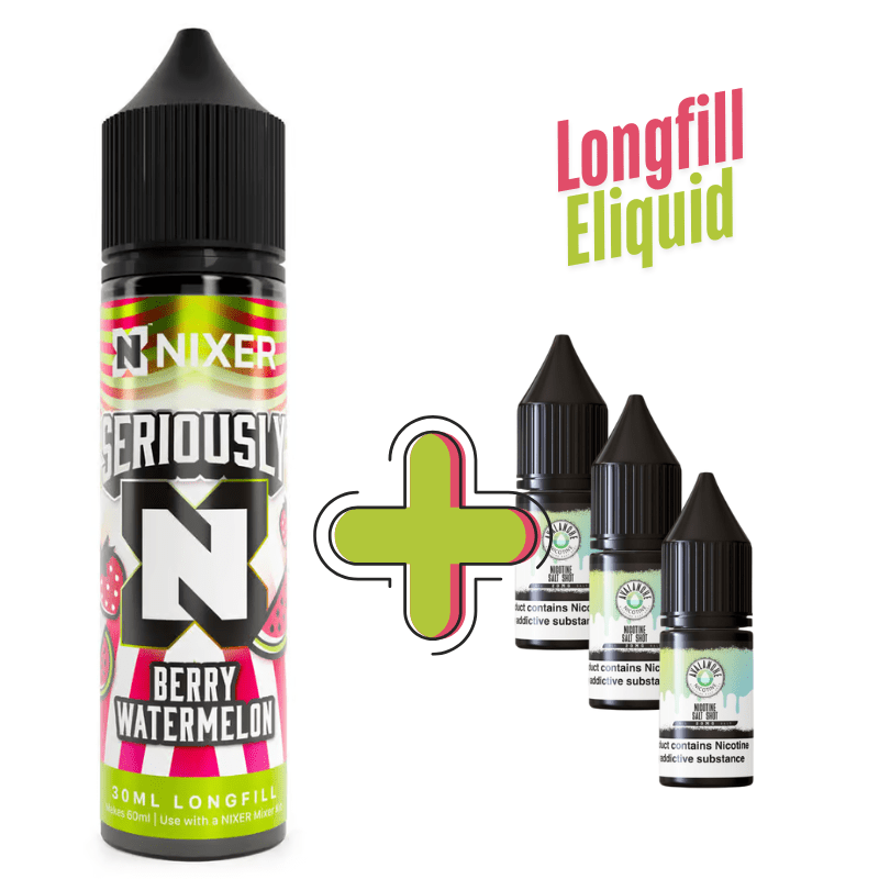 Seriously Longfill + 3 Nic Salts | £8 - Avalanche Vapes Berry Watermelon/ 9mg Inc 3 Salt Shots