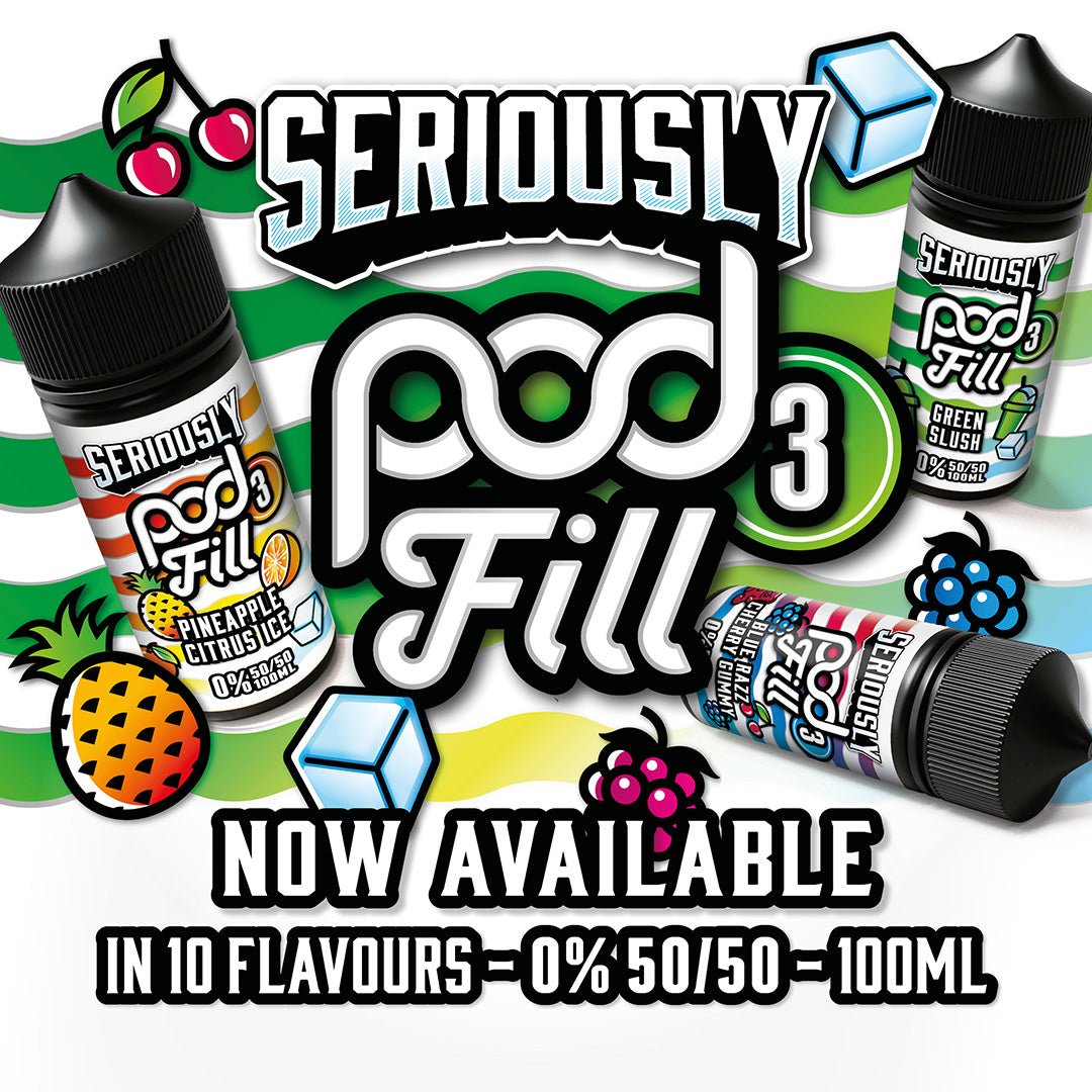 pod fill vape juice Seriously 3 Shortfill 50/50 | 100ml + 2 Nics blu Magnificent Menthol Disposable G2 Variant:Cherry Berry