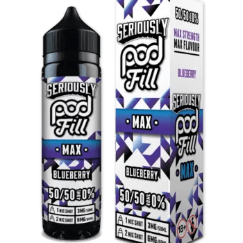 Seriously Pod Fill Max 50/50 40ml + 1 Nic From £4 - Avalanche Vapes Blackcurrant Citrus