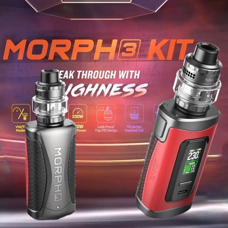 Smok Morph 3 Vape Kit | Dual 18650/21700 | 230W | 25  Avalanche Vapes