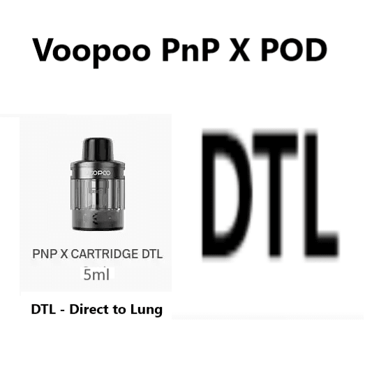 Voopoo PnP X Pods | £8 - Avalanche Vapes DTLBlack