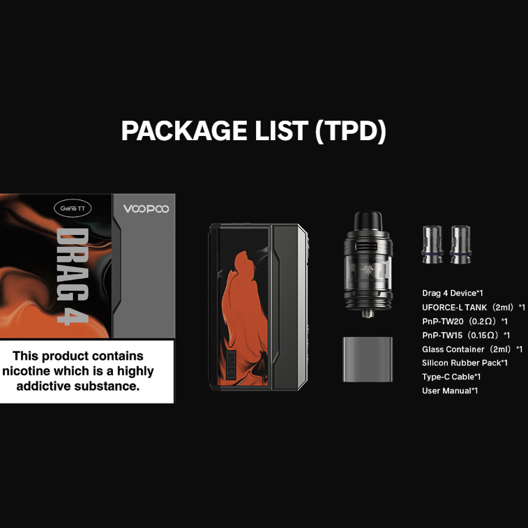 Voopoo Drag 4 Pod Kit (£25)