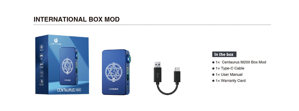 Lost Vape Centaurus M200 Box Mod £35
