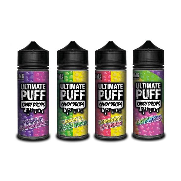 Ultimate Puff Candy Drops  100ml +2 Nics £10