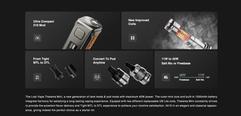 Lost Vape Thelema Mini Kit £29