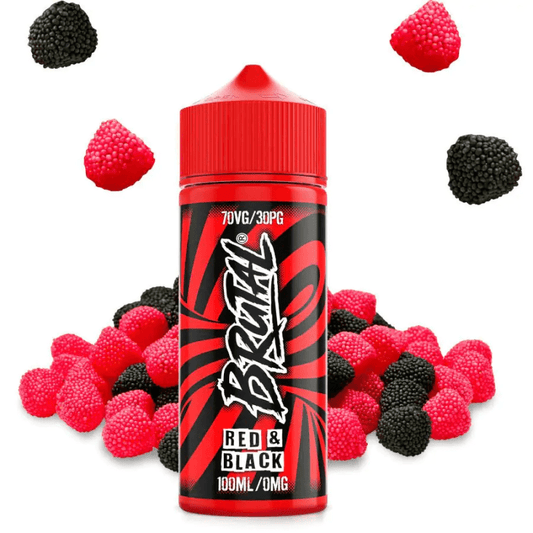 Brutal by Just Juice 70/30 | 100ml + 2 Nics | £8 - Avalanche Vapes Red & Black