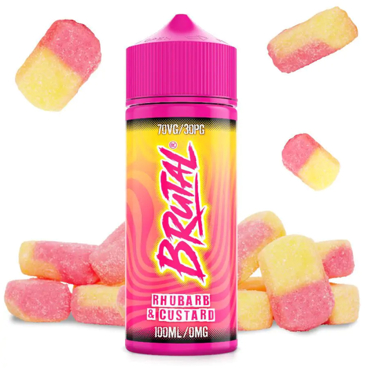 Brutal by Just Juice 70/30 | 100ml + 2 Nics | £8 - Avalanche Vapes Rhubarb & Custard