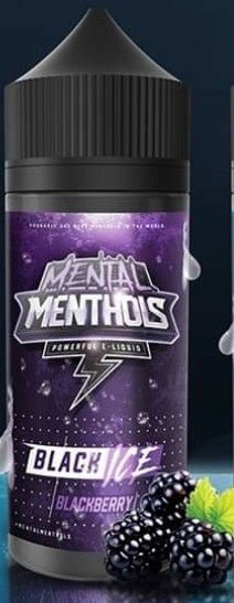 Mental Menthol 70/30 | 100ml + 2 Nics | £10 - Avalanche Vapes Black Ice