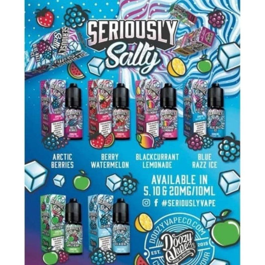 Seriously Salty Nic Salt | £1 - Avalanche Vapes Berry Watermelon10mg