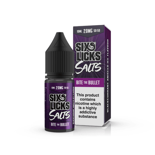 Six Licks Nic Salt | £2.25 - Avalanche Vapes 20mgBite the Bullet