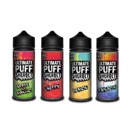 Ultimate Puff Sherbet 70/30 | 100ml + 2 Nics | £10 - Avalanche Vapes Apple & Mango