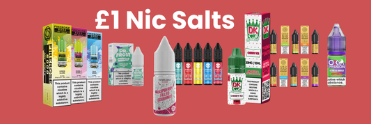 £1 Nic Salts -  Premium Nic Salts for Less - Avalanche Vapes